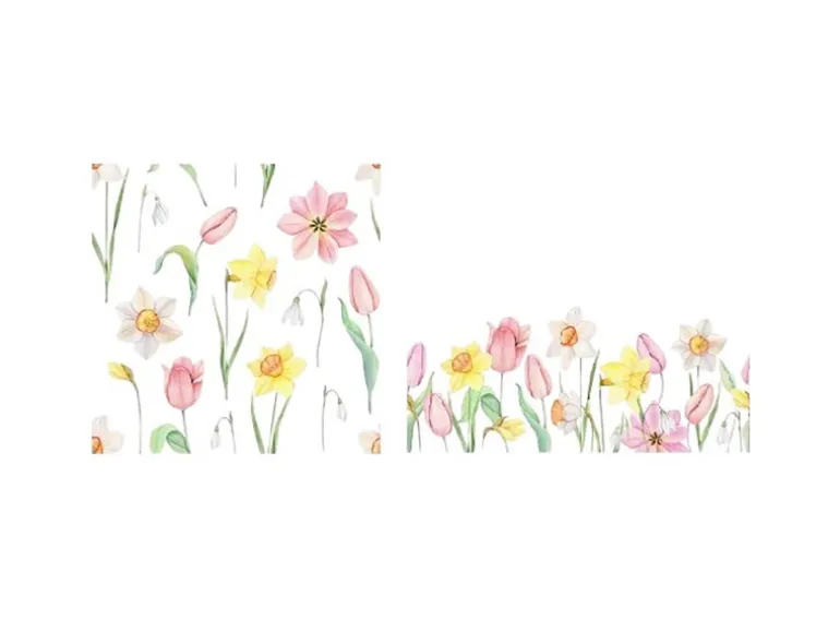 Boltze Servietten Tulip 2-fach Sortiert 3 cm x 165 cm x 165 cm Weiß-Natur