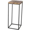Boltze Tisch Burano Groß 30 cm x 70 cm Braun-Schwarz
