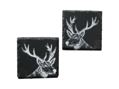 Boltze Untersetzer Moritz 2-fach Sortiert 10,5 cm x 10,5 cm Schwarz - Weiß