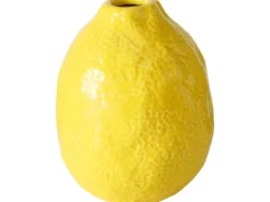 Boltze Vase Zitronella 12 cm x Ø 9 cm Gelb