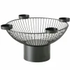 Boltze Windlicht Cindy Rund 17 cm x 33,5 cm x 17 cm Schwarz