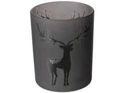 Boltze Windlicht Hirsch Klein 2-fach Sortiert Ø 7 cm x 8,3 cm Mehrfarbig