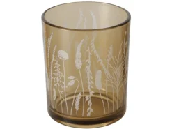 Boltze Windlicht Jelena Klein 3-fach Sortiert Ø 7 cm x 8,5 cm Mehrfarbig