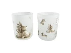 Boltze Windlicht Knuffi Groß 10 cm x 9 cm x 9 cm Weiß