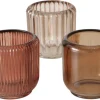 Boltze Windlicht Reguna 3-fach Sortiert 8,5 cm x Ø 8,5 cm Mehrfarbig