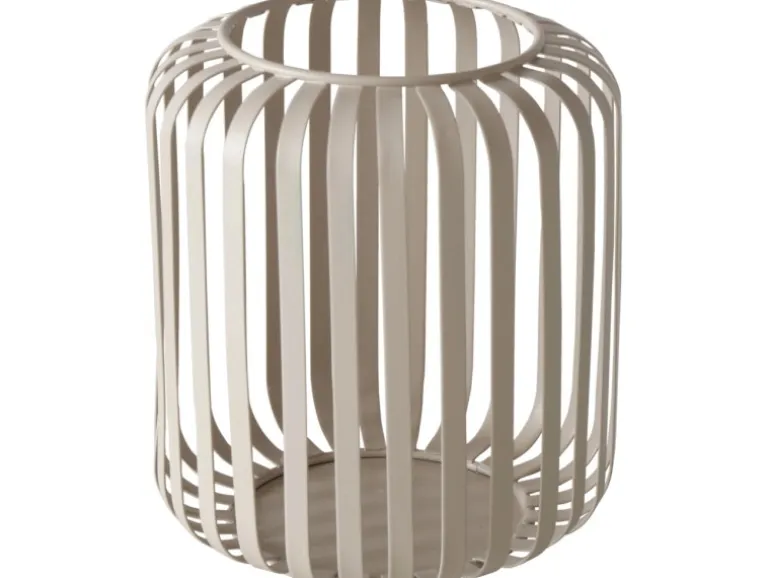 Boltze Windlicht Viki 15 cm x Ø 13 cm Beige