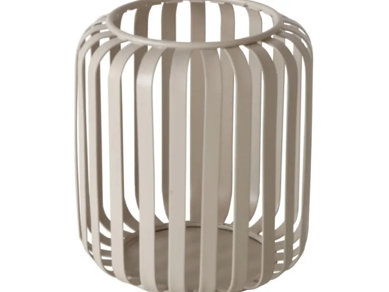 Boltze Windlicht Viki 12 cm x Ø 10 cm Beige