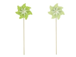 Boltze Windrad Tulip 2-fach Sortiert 75 cm x 15 cm x 31 cm