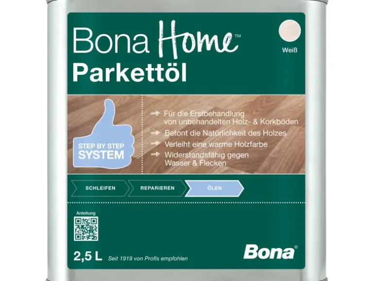 Bona Home Parkett-Öl Weiß 2,5 l