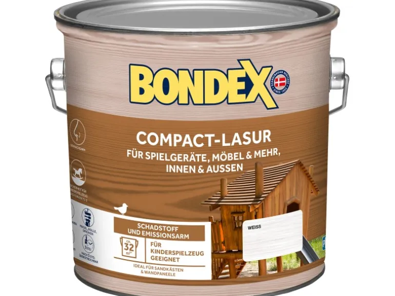 Bondex Compact-Lasur Weiß 2,5 l