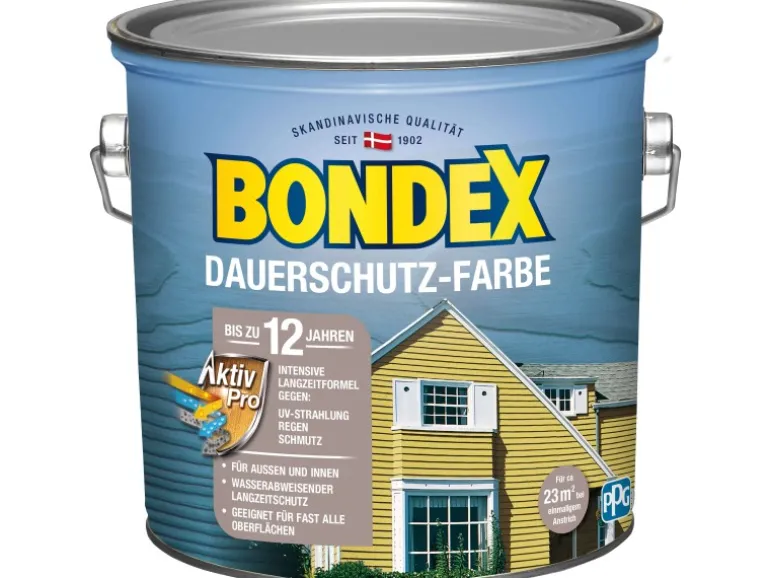 Bondex Dauerschutz-Farbe Anthrazit-Schiefer 2,5 l
