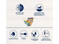 Bondex Dauerschutz-Farbe Schwarz (RAL 9017) seidenglänzend 2,5 l