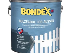 Bondex Holzfarbe für Außen Weiß 7,5 l