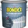 Bondex Holzfarbe für Aussen Weiß seidenmatt 2,5 L