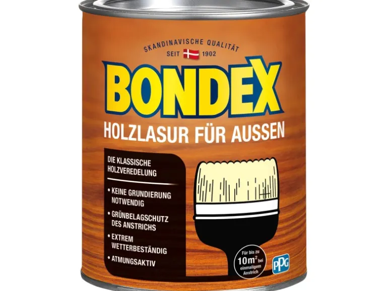Bondex Holzlasur für Außen Farblos seidenglänzend 750 ml