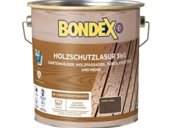 Bondex Holzschutzlasur 3 in 1 Dunkelgrau 4 l