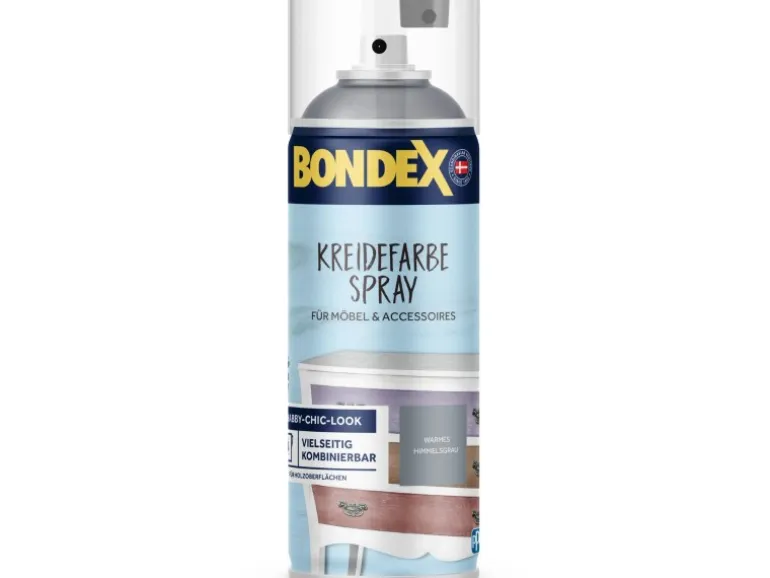 Bondex Kreidefarbe Spray Warmes Himmelsgrau 0,4 l