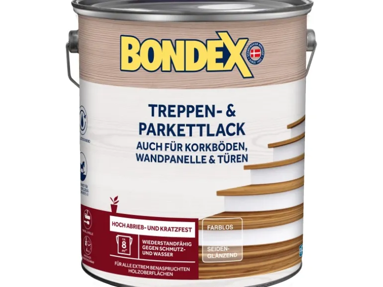 Bondex Treppen- & Parkett-Lack Farblos Seidenglänzend 5 l