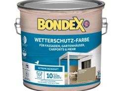 Bondex Wetterschutz-Farbe RAL 7034 Marehalm 2,5 l
