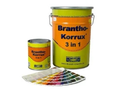 Brantho Korrux 3in1 Rostschutzfarbe Streichlack DB702 Glimmergrau Dunkel 750ml Seidenglanz