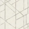 Bricoflor Art Déco Tapete in Weiß Silber 20er Jahre Vliestapete in Betonoptik Helle Mustertapete Geometrisch für Schlafzimmer