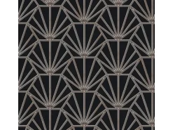 Bricoflor Art Deco Tapete in Schwarz und Grau Moderne Tapete Im 20er Jahre Stil Elegante Vliestapete Ideal für Schlafzimmer und Wohnzimmer