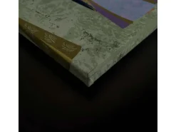Bricoflor Asien Bild Auf Leinwand Grünes Wandbild Im Japan Stil Mit Kirschblüten Und Kimono Japanisches Leinwandbild Auf Keilrahmen Für Schlafzimmer