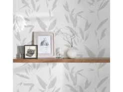 Bricoflor Bambus Tapete Asiatisch Moderne Vliestapete mit Bambusblätter Design Wellness Bambustapete Ideal für Badezimmer und Schlafzimmer