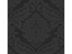 Bricoflor Barock Tapete aus Papier und Vinyl Schwarze Ornament Tapete mit Vinyl Muster Neobarock Stil Elegante Wohnzimmer Papiertapete