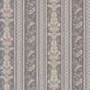 Bricoflor Barock Vliestapete mit Vinyl Abwaschbare Tapete mit Ornamenten Streifen in Silber Grau Elegante Vlies Barocktapete Gestreift für Esszimmer