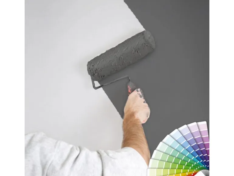 Bricoflor überstreichbare Uni Vliestapete Einfarbige Weiße Tapete Schlicht Ideal für Küche und Badezimmer Vlies Unitapete mit Vinyl zum überstreichen