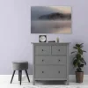 Bricoflor Bild Wald In Nebel Romantisch Leinwandbild See Und Nebel 120 X 80 Cm Leinwand Mit Landschaft Groß Für Schlafzimmer