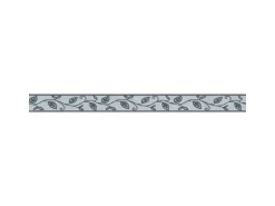 Bricoflor Blätter Bordüre aus Vlies und Vinyl Selbstklebende Tapetenbordüre in Grau Moderne Küchenbordüre mit Floralem Design