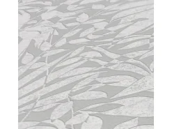 Bricoflor Blätter Tapete in Grau Silber Vlies Mustertapete für Schlafzimmer und Küche Metallic Vliestapete mit Palmenblättern