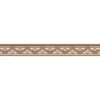 Bricoflor Braune Tapetenbordüre Selbstklebend Klassische Tapeten Bordüre mit Geometrischem Muster Vlies Wandbordüre für Küche und Esszimmer