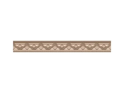 Bricoflor Braune Tapetenbordüre Selbstklebend Klassische Tapeten Bordüre mit Geometrischem Muster Vlies Wandbordüre für Küche und Esszimmer