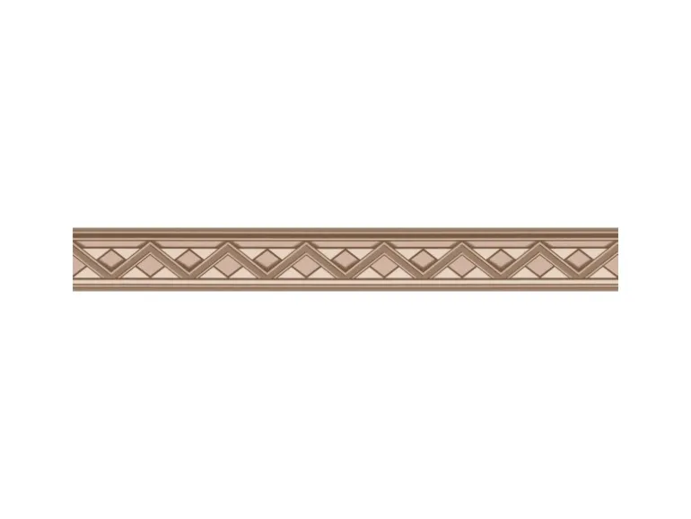 Bricoflor Braune Tapetenbordüre Selbstklebend Klassische Tapeten Bordüre mit Geometrischem Muster Vlies Wandbordüre für Küche und Esszimmer