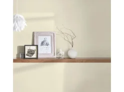 Bricoflor Creme Tapete Dezent Vlies Wandtapete mit Vinyl Einfarbig Ideal für Badezimmer und Schlafzimmer Helle Vliestapete Schlicht im Uni Stil