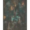 Bricoflor Dunkelgrüne Tapete In Patina Optik Fototapete Mit Rost Motiv Industrial Vliestapete Ideal Für Schlafzimmer Und Büro