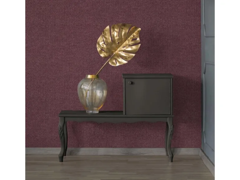 Bricoflor Florale Tapete in Bordeaux Vintage Vliestapete Kleines Muster in Aubergine Vlies Mustertapete Dezent in Beere Ideal für Ess und Wohnzimmer