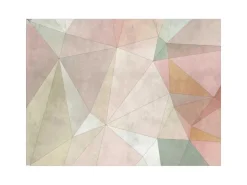 Bricoflor Geometrische Tapete In Betonoptik Bunt Pastellfarben Vliestapete Mit Dreiecken Ideal Für Jugendzimmer Und Wohnzimmer