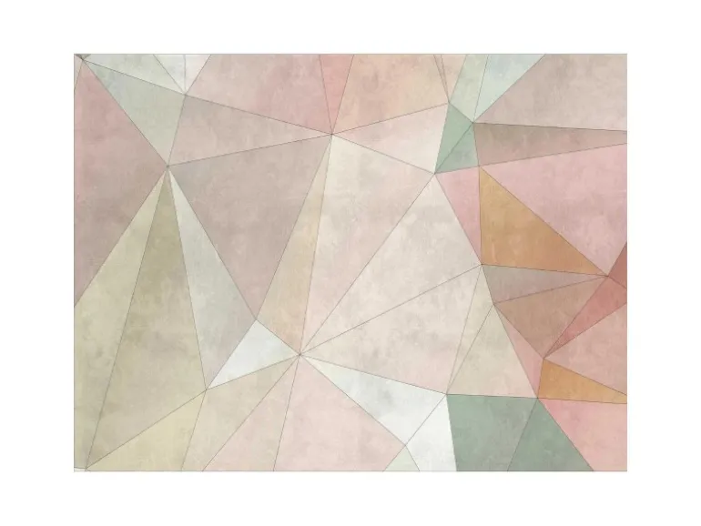Bricoflor Geometrische Tapete In Betonoptik Bunt Pastellfarben Vliestapete Mit Dreiecken Ideal Für Jugendzimmer Und Wohnzimmer