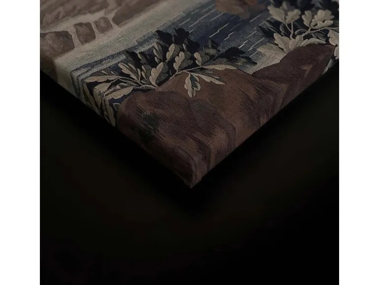 Bricoflor Gobelin Bild Mit Landschaft In 120 X 80 Cm Romantisches Wandbild Im Antik Stil Vintage Leinwandbild Für Wohnzimmer