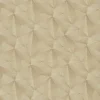 Bricoflor Goldene Tapete Geometrisch Moderne Vliestapete mit Dreieck Design in Gold Mustertapete mit Metallic Effekt für Schlafzimmer und Esszimmer