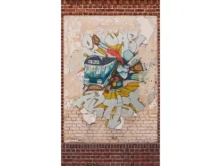 Bricoflor Graffiti Tapete Für Jugendzimmer Und Kinderzimmer Vliestapete In Steinoptik Fototapete Für Kinder Mit Mauer Design