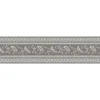 Bricoflor Graue Tapeten Bordüre 17 Cm Breit Ornament Tapetenborte Ideal für Wohnzimmer und Schlafzimmer Barock Tapetenborte in Grau und Beige