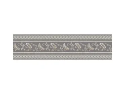 Bricoflor Graue Tapeten Bordüre 17 Cm Breit Ornament Tapetenborte Ideal für Wohnzimmer und Schlafzimmer Barock Tapetenborte in Grau und Beige