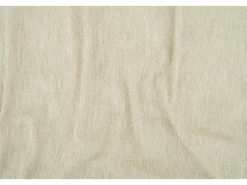 Bricoflor Halbtransparenter Vorhang mit Verdeckten Schlaufen Dean Beige