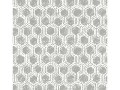 Bricoflor Hexagon Tapete in Weiß Grau Moderne Mustertapete mit Geometrischem Design Büro und Schlafzimmer Vliestapete mit Sechseck Muster