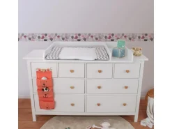 Bricoflor Katzen Tapete aus Vlies für Kinderzimmer Babytapete als Bordüre Selbstklebend in Rosa Baby Vliestapete Ideal für Mädchenzimmer